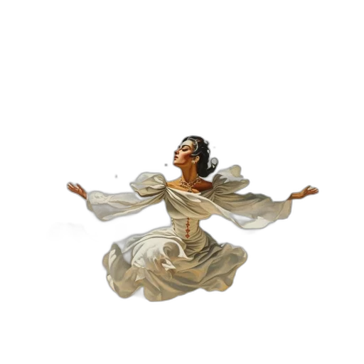 dress, jewelry, photorealistic, 3d render transparent PNG cut-out