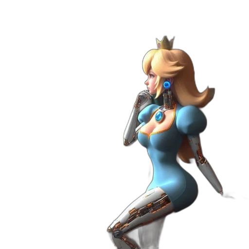 dress, weapon, robot, staff transparent PNG cut-out