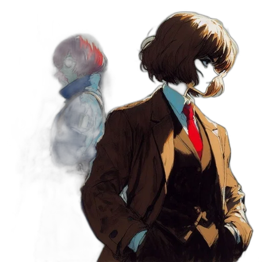 jacket, mask, face, concept art transparent PNG cut-out