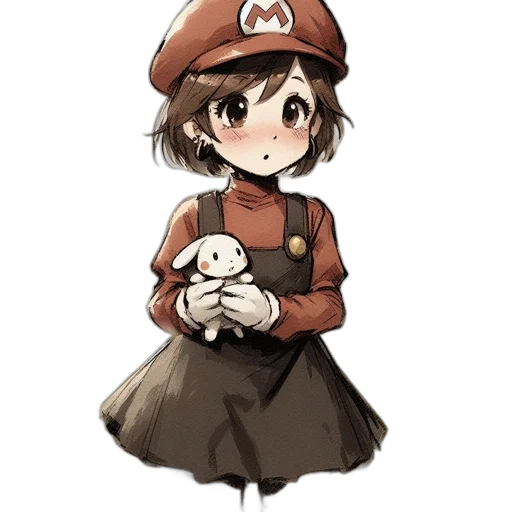 hat, staff, animal, dress transparent PNG cut-out