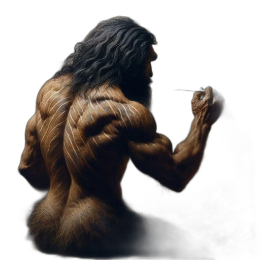 hair, creature, animal, photorealistic transparent PNG cut-out