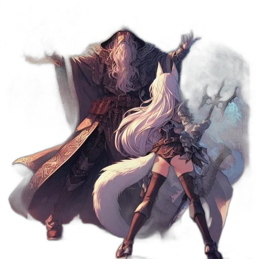 sword, staff, weapon, dragon transparent PNG cut-out
