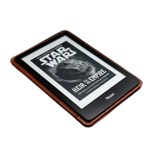black, e-reader, brown, leather transparent PNG cut-out