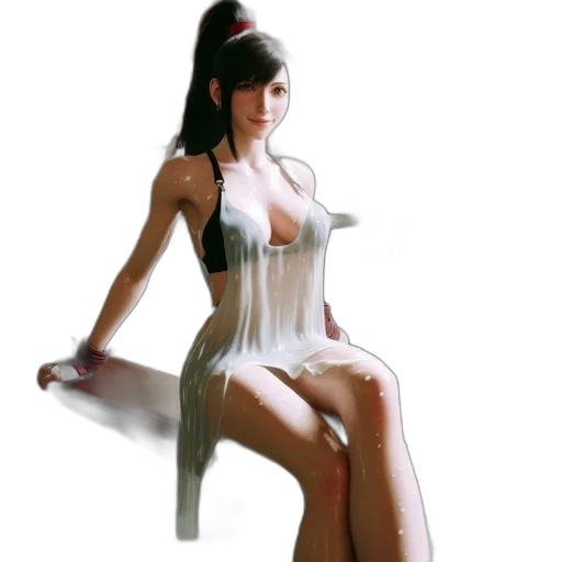 dress, staff, concept art, 3d render transparent PNG cut-out