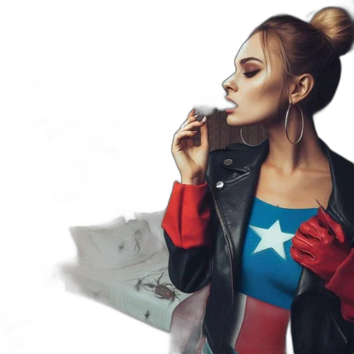jacket, photorealistic, comic book art, concept art transparent PNG cut-out