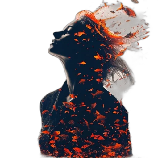 mask, face, hair, dragon transparent PNG cut-out