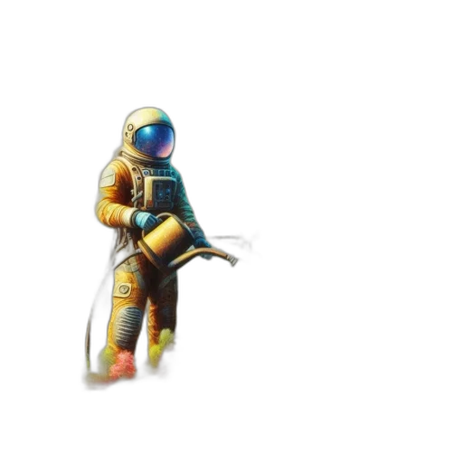 robot, weapon, staff, jacket transparent PNG cut-out