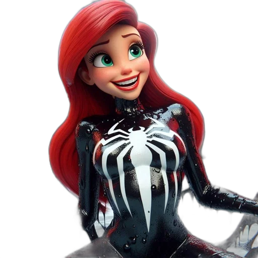 hair, 3d render, comic book art, concept art transparent PNG cut-out