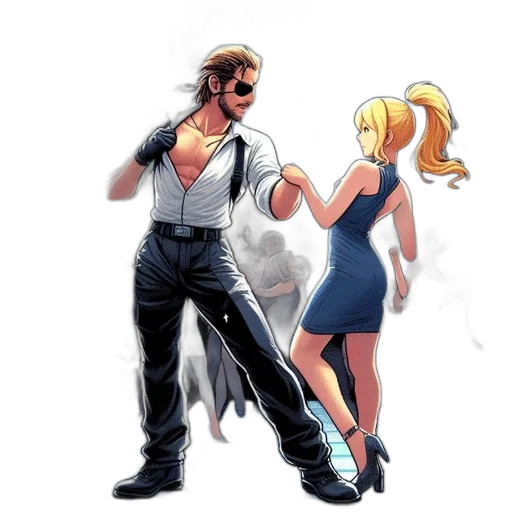 concept art, comic book art, cartoon, pixel art transparent PNG cut-out