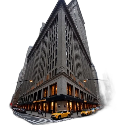 building, umbrella, car, photorealistic transparent PNG cut-out