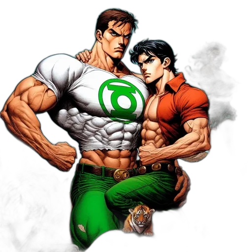 comic book art, concept art, fantasy art, cartoon transparent PNG cut-out