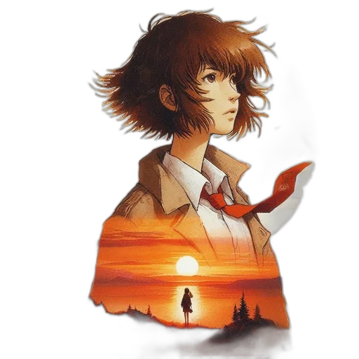 staff, hair, jacket, face transparent PNG cut-out
