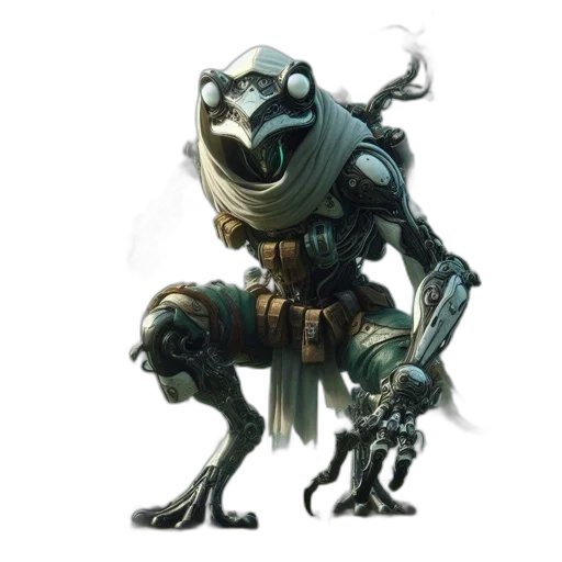 robot, creature, animal, staff transparent PNG cut-out