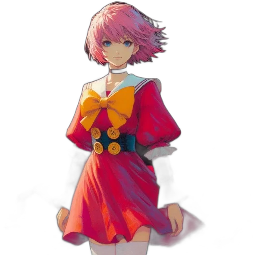 dress, jacket, staff, flower transparent PNG cut-out