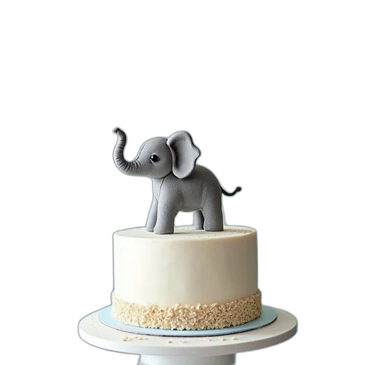3d render, boy, elephant, baby transparent PNG cut-out