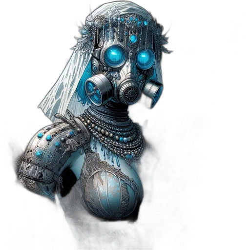 robot, mask, face, dress transparent PNG cut-out