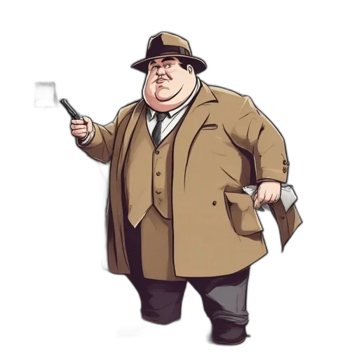 staff, jacket, hat, umbrella transparent PNG cut-out
