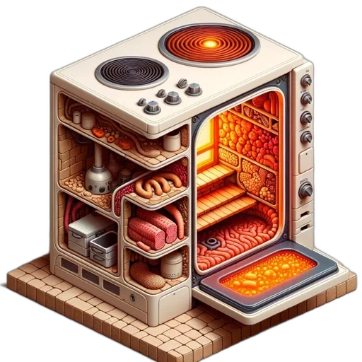 food, robot, furniture, pixel art transparent PNG cut-out