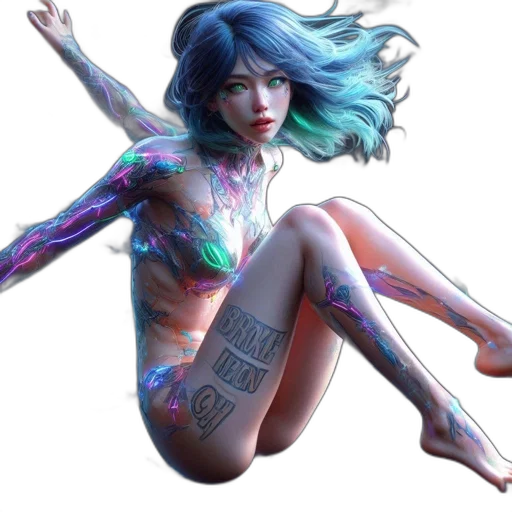 cyberpunk, concept art, fantasy art, comic book art transparent PNG cut-out
