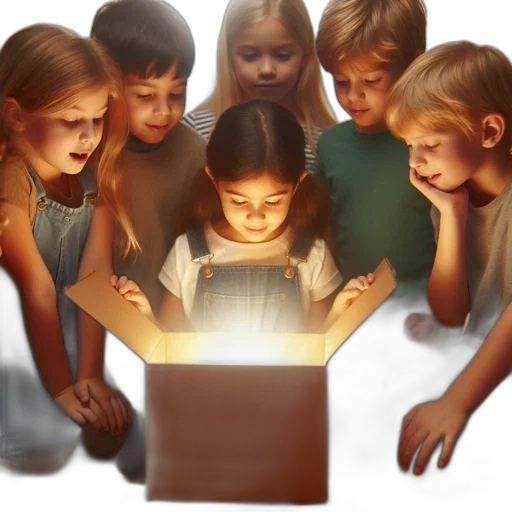 3d render, concept art, children, gather transparent PNG cut-out
