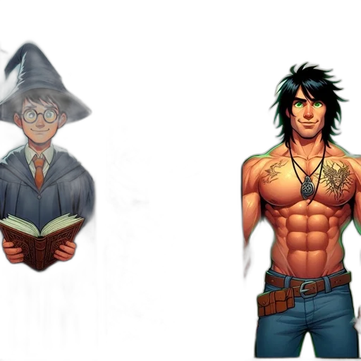 fantasy art, concept art, comic book art, pixel art transparent PNG cut-out