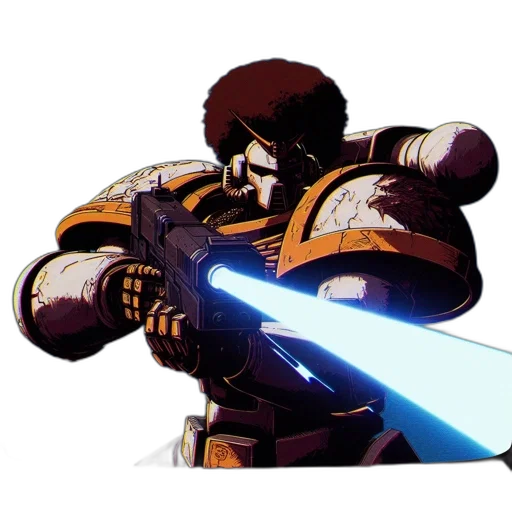 weapon, sword, staff, robot transparent PNG cut-out