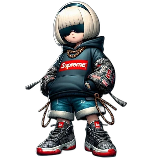jacket, weapon, robot, cyberpunk transparent PNG cut-out