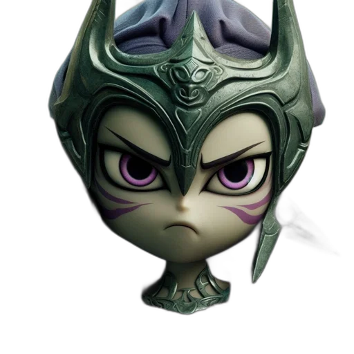 mask, crown, dragon, staff transparent PNG cut-out