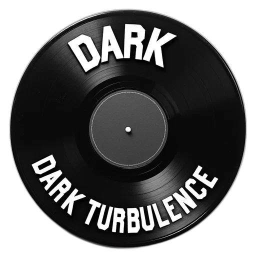 3d render, dark, close-up, vinyl transparent PNG cut-out