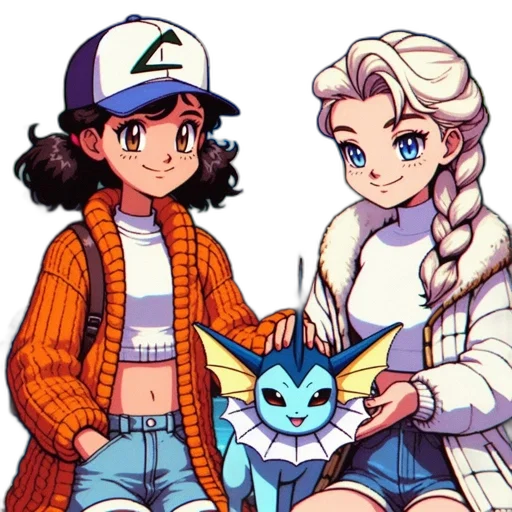 pixel art, anime, vaporwave, concept art transparent PNG cut-out