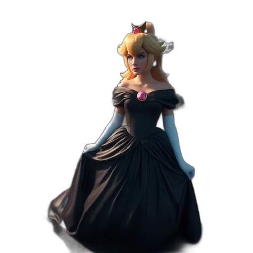 dress, crown, staff, concept art transparent PNG cut-out