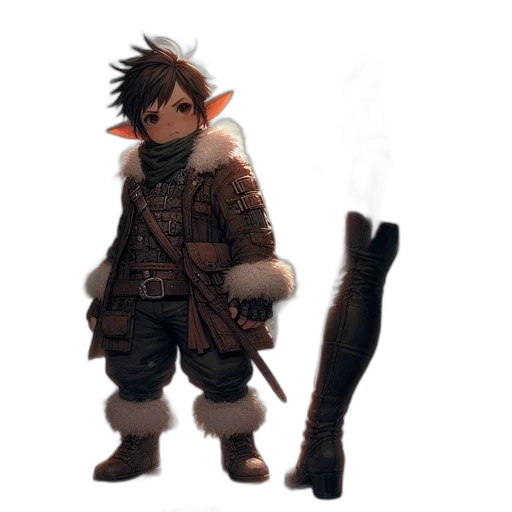 staff, weapon, sword, jacket transparent PNG cut-out