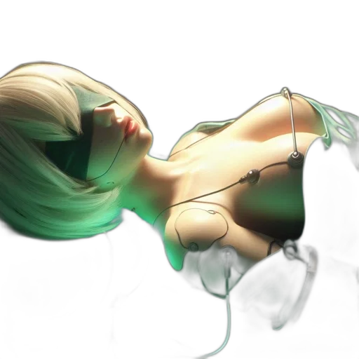 hair, mask, robot, dress transparent PNG cut-out