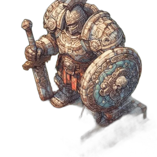 robot, sword, weapon, staff transparent PNG cut-out