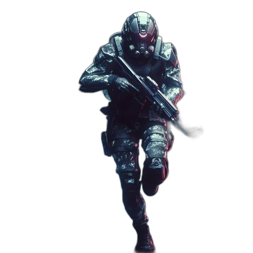 weapon, robot, creature, staff transparent PNG cut-out