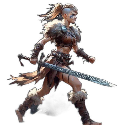 sword, weapon, staff, fantasy art transparent PNG cut-out