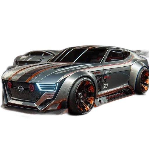 car, concept art, 3d render, fantasy art transparent PNG cut-out