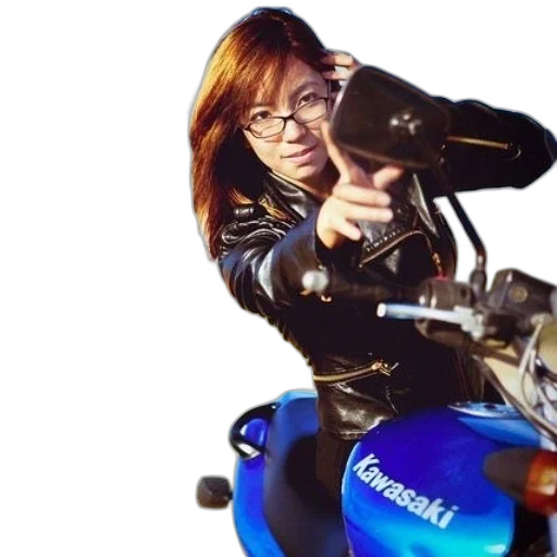jacket, photorealistic, woman, leather transparent PNG cut-out