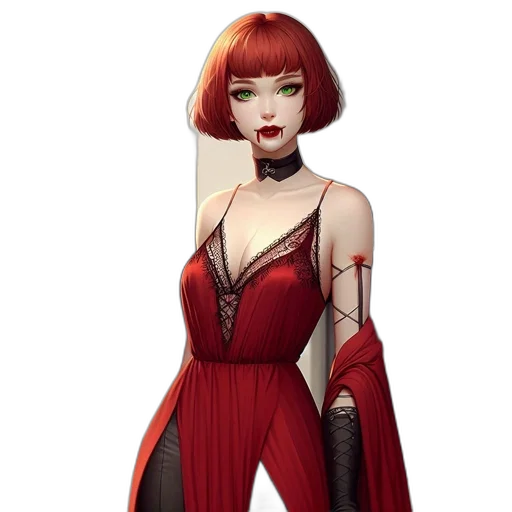dress, staff, concept art, fantasy art transparent PNG cut-out