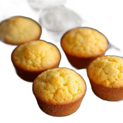 food, collection, cornbread, muffins transparent PNG cut-out