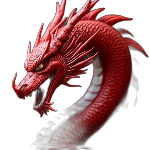 dragon, staff, creature, weapon transparent PNG cut-out