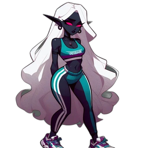 staff, hat, dress, concept art transparent PNG cut-out