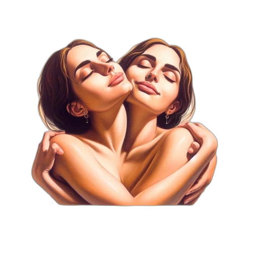 jewelry, face, photorealistic, oil painting transparent PNG cut-out