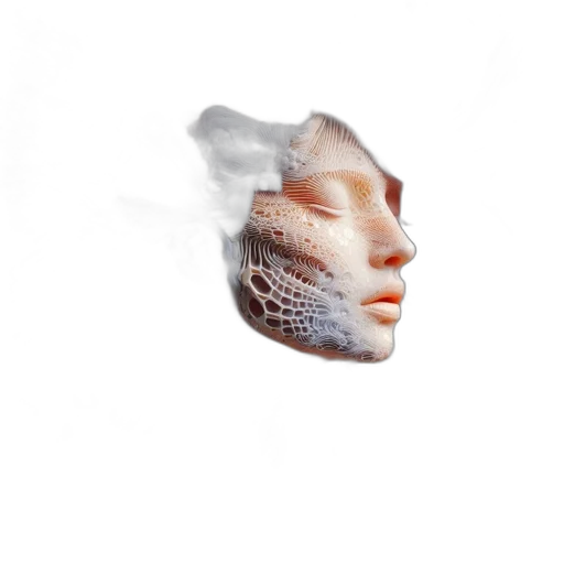 mask, face, hair, creature transparent PNG cut-out
