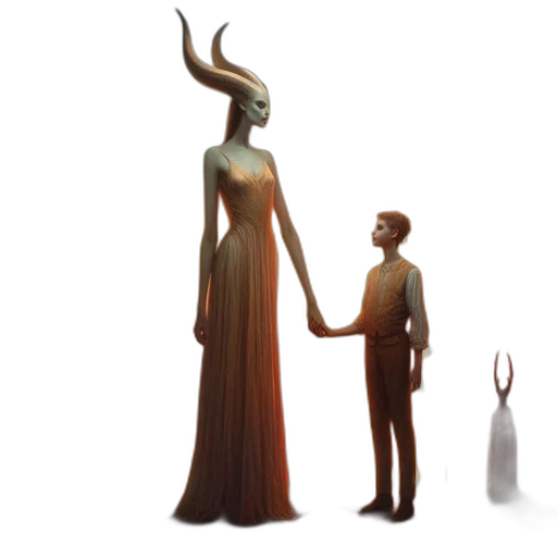 creature, dress, concept art, fantasy art transparent PNG cut-out