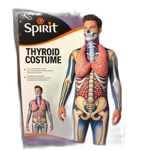 anatomical, thyroid, costume, package transparent PNG cut-out