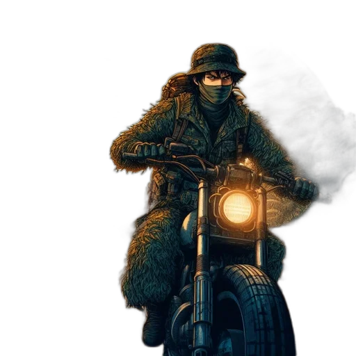 jacket, concept art, comic book art, fantasy art transparent PNG cut-out