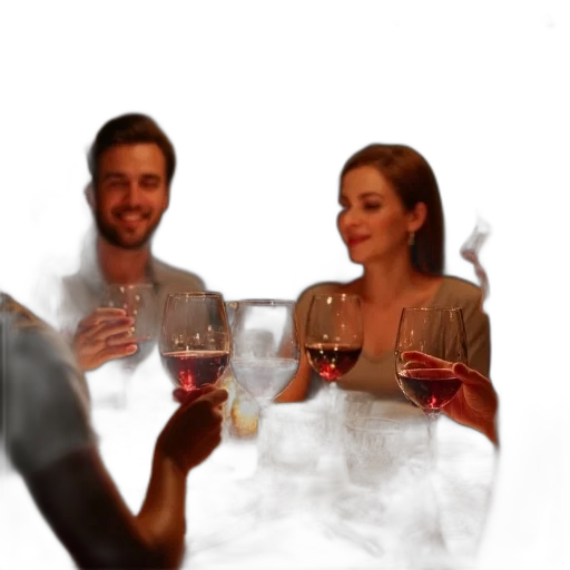 bottle, furniture, face, 3d render transparent PNG cut-out