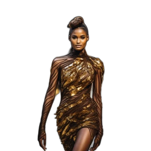 dress, hair, concept art, photorealistic transparent PNG cut-out