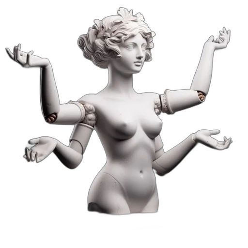 jewelry, crown, robot, staff transparent PNG cut-out